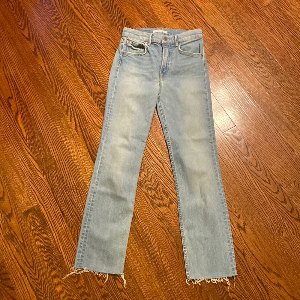 Grlfrnd Reed High Waisted Light Wash Jeans